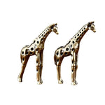 statuette girafe dorée motifs taches texturée décoration maison erotique asiatique
