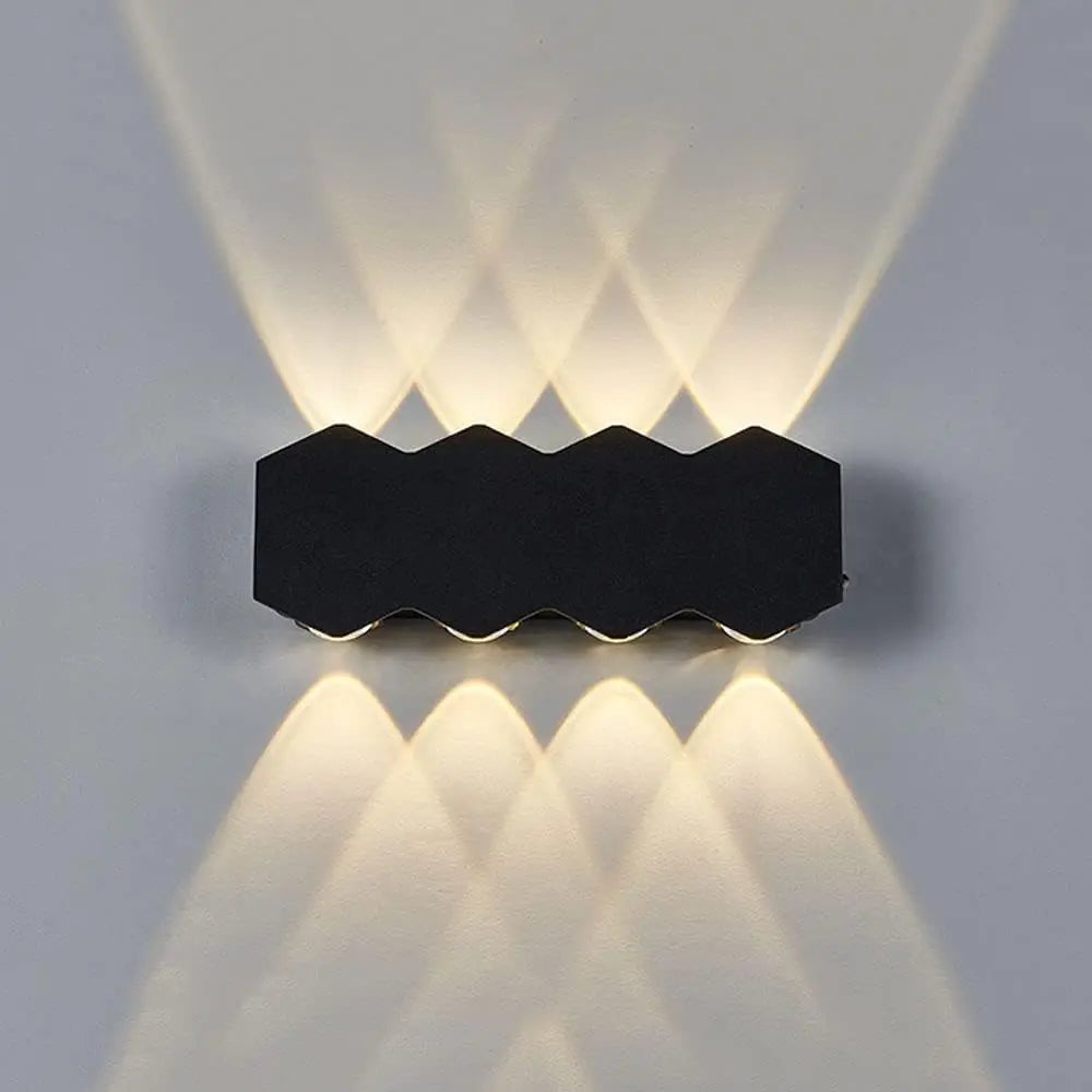 applique murale led noir contemporaine ip65 adhésive 110 240v 249 2000lm