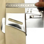 support couture argenté lisse opacité pratique boutons serrage broderie 30mm 40mm machine coudre