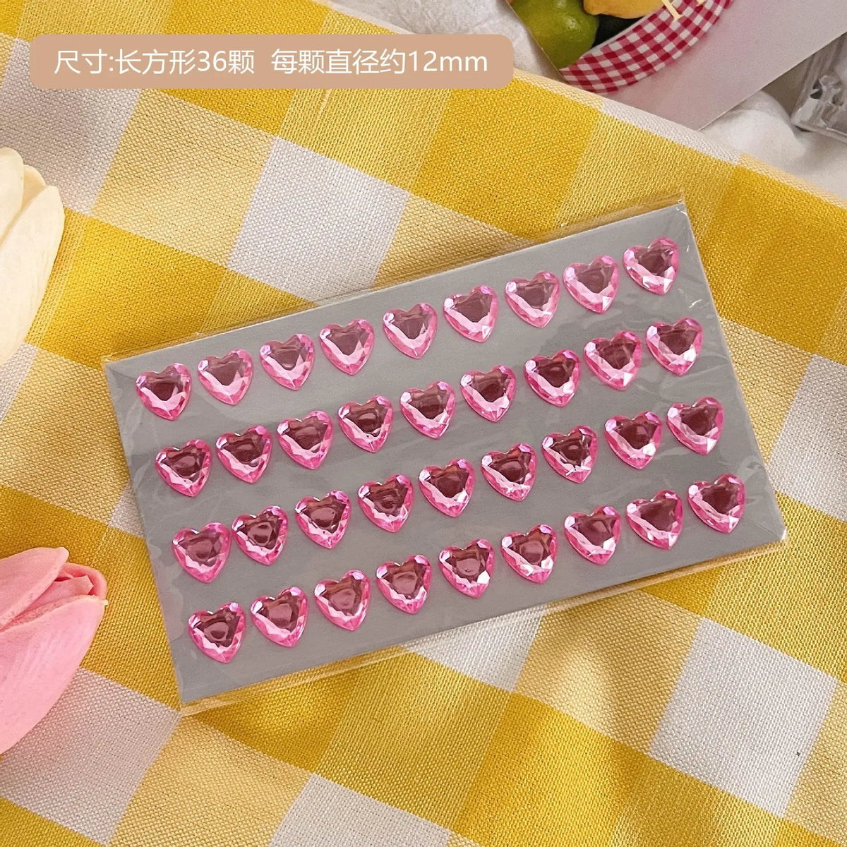 sticker 3d cœur transparent brillant moderne décoratif adhésif scrapbooking étudiant fournitures art