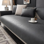 couvre siege canape moderne grisclair tissuuni impermepable accueil 70x180cm 70x70cm 45x45cm