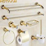 Accessoires salle bain or cristal moderne porte savon support papier toilette porte serviettes mural