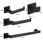 accessoires salle bain ensemble porte serviettes moderne finition dorée métal alliage aluminium fixations murales