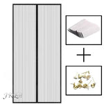 rideau porte magnétique anti moustiques noir semi transparent moderne minimaliste dorés adhésif
