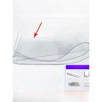 rideau porte transparent pvc moderne isolation coupe vent 18x200cm eyelets fixations