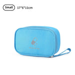 sac médicaments portable bleu clair rose gris réutilisable moderne pratique