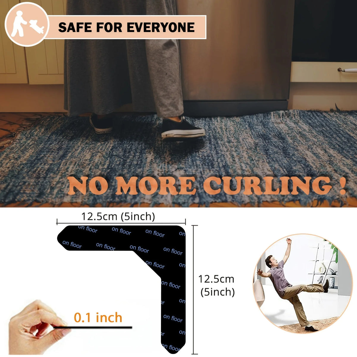 patins antidérapants adhésifs tapis sécurités intérieures pois fixation autoadhésifs pièces respectueux environnement