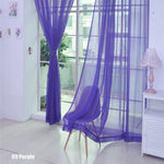 rideau transparent moderne fin vertical plissé couleurs vives turquois orange rouge violet rose blanc