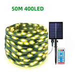 guirlande lumineuse led solaire modes multicolore moderne télécommande étanche ip65