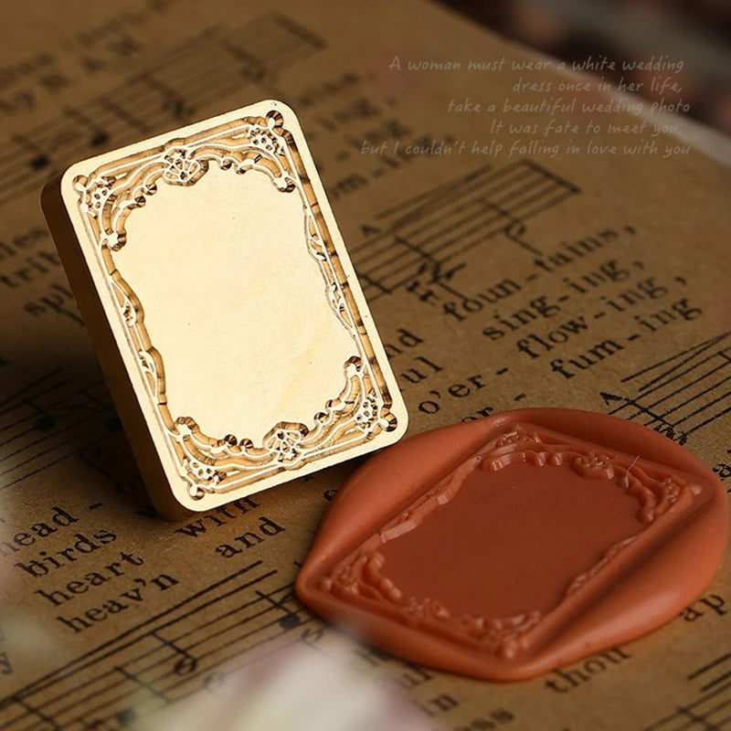 timbres sel ornementaux vintage adhésifs timbre sel etiquettes ornements floraux cadre doré