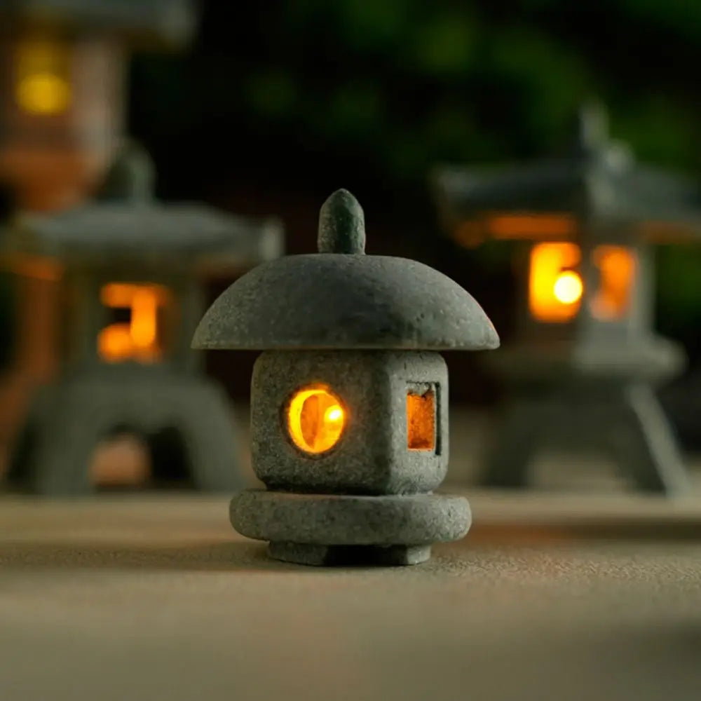 lanterne traditionnelle japonaise pierre naturelle gris opaque jardin zen