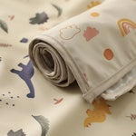 tapis jeu bébé couverture motif animal nuage moderne moisversible imperméable