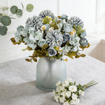 bouquet fleurs artificielles velours rose blanc beige vert modernes élégantes décoration intérieure mariage anniversaire