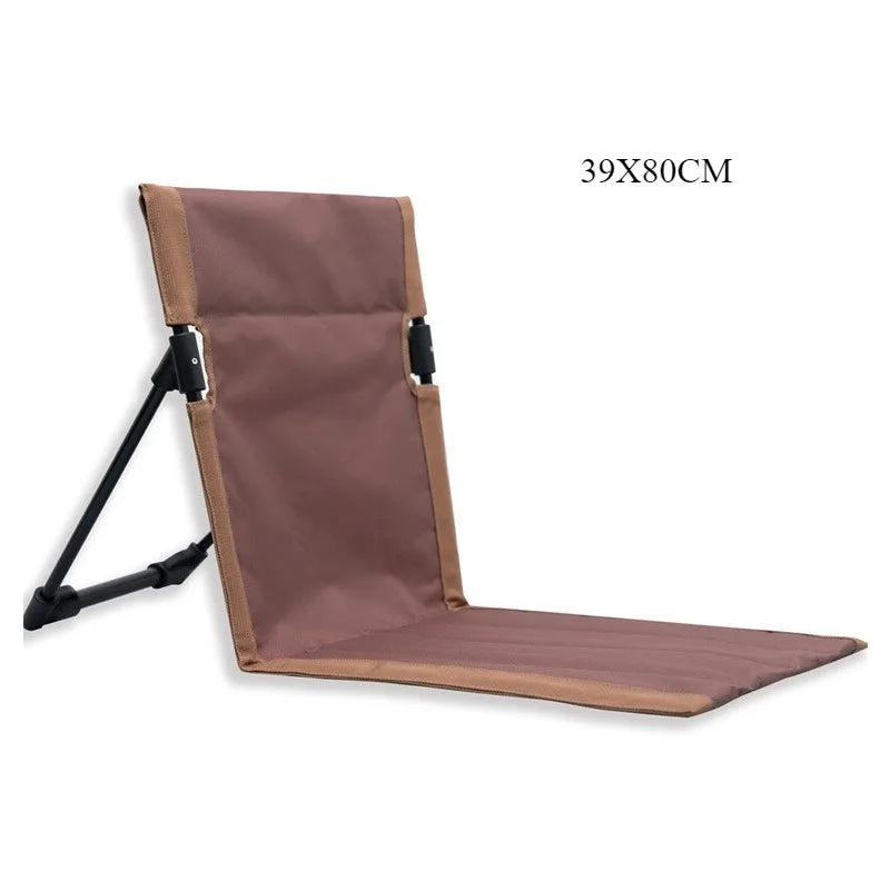 chaise camping pliante marron noir beige maille oxford coton robuste clips sac rangementextérieur
