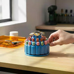 rangement conique bleu gris outils rotatifs forets compartiments plastique atelier bijouterie professionnels.functional