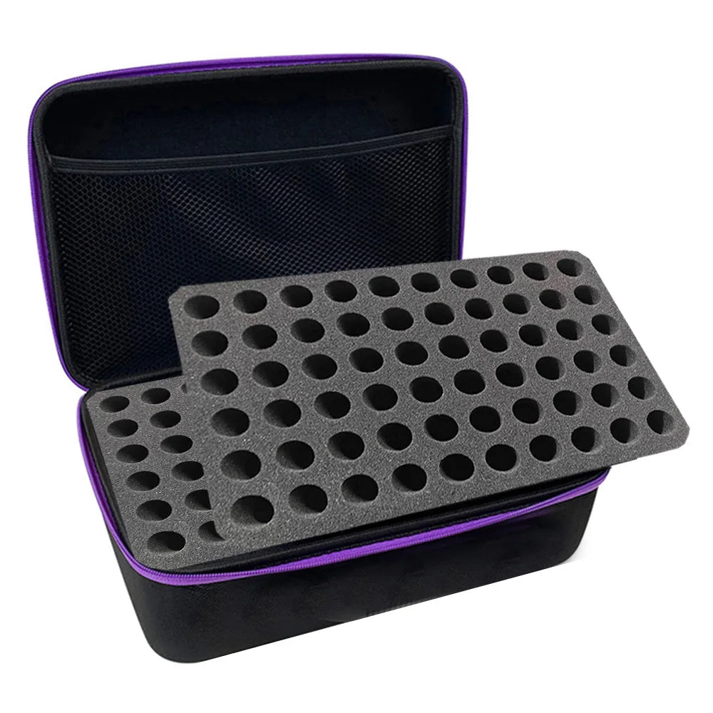 kit creation artisanale noir violet texture mat pratique portable poignée pinceaux fouille pliable