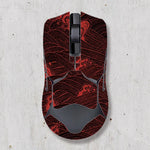 souris gamer antidérapante adhésive caoutchouc graphique moderne noir rouge bleu