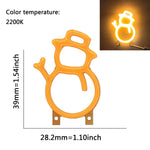 lampe led neon forme étoile clip fixation cable decoration feste