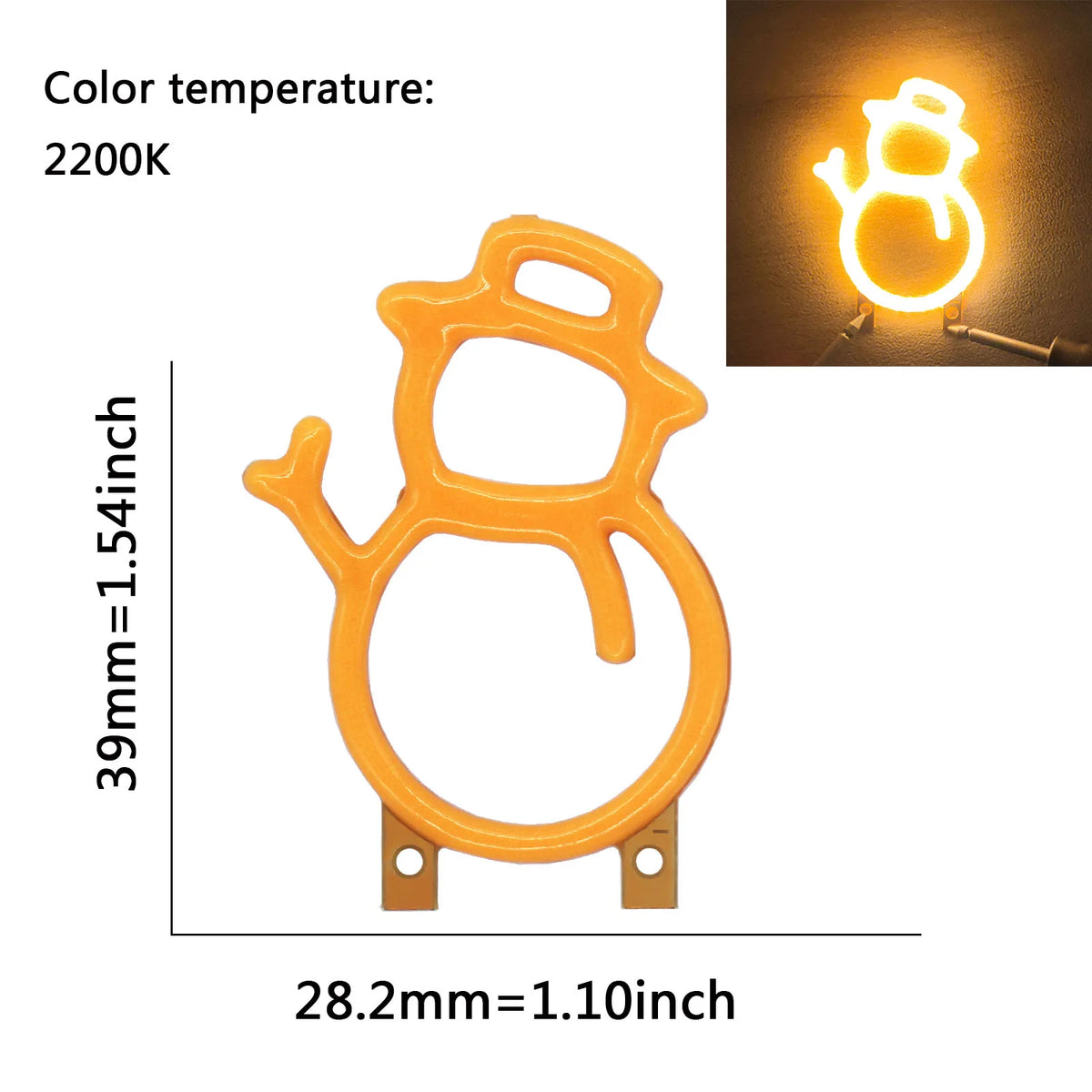 lampe led neon forme étoile clip fixation cable decoration feste