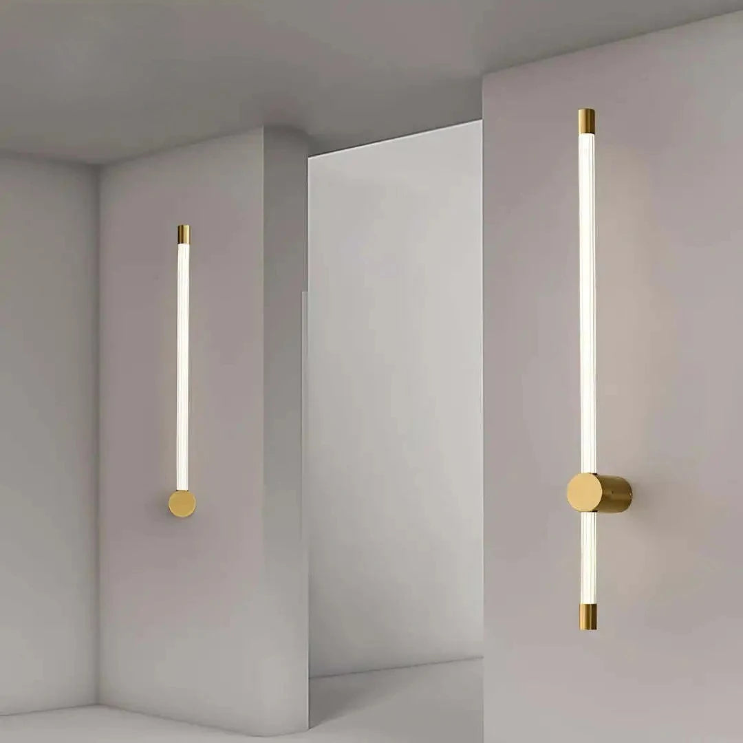 lampe murale moderne blanc doré transparente clip fixation éclairage quotidien minimaliste led 220v 110v