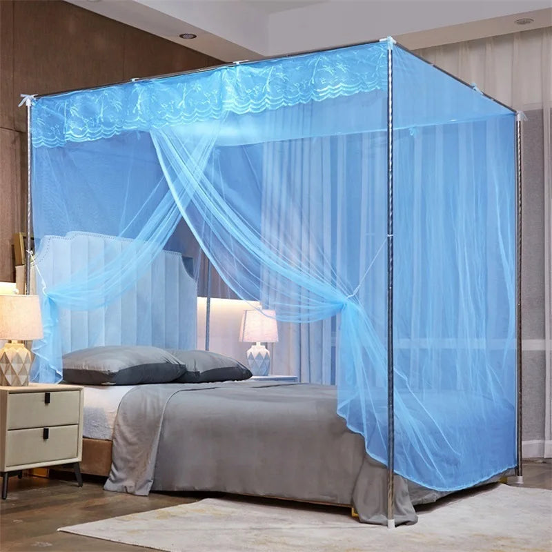 moustiquaire lit dentelle blanche rideau lit princesse décoratif clips fixation