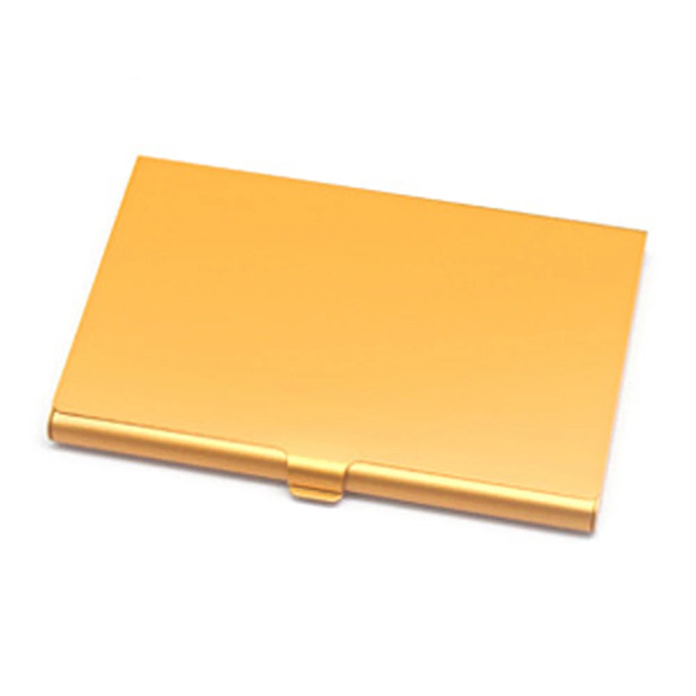 porte cartes réutilisable métal coloré rose doré moderne clip