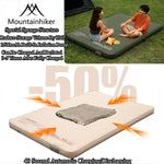 matelas gonflable vert foncé beige moderne pompe intégrée tapis couchage familial portable