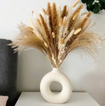 bouquet pampas séchés naturels beige marron blanc décoration boho intérieur événements festifs