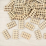 grille clôture miniature bois fée lattes horizontales deco artisanal garden party diy craft naturel