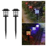 lampes solaires extérieures noires carreaux blancs moderne ip65 led jardin camping