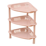 étagère modulaire salle bain niveaux rangement moderne réutilisable plastique sans BPA rose bleu vert