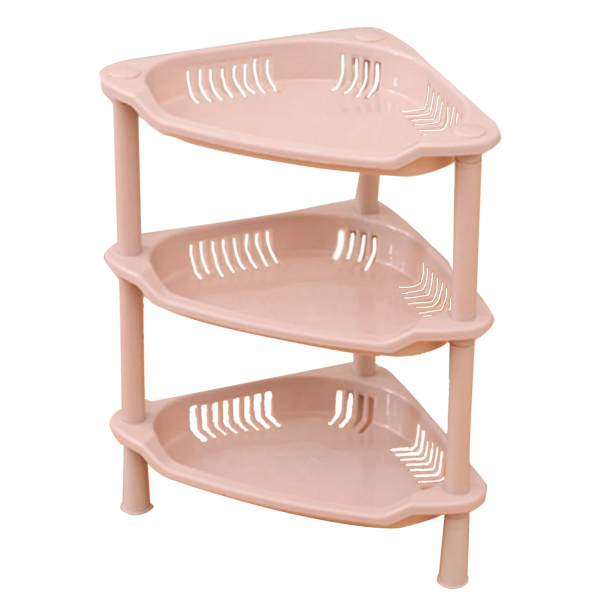 étagère modulaire salle bain niveaux rangement moderne réutilisable plastique sans BPA rose bleu vert