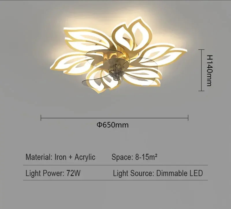 plafonnier moderne or noir feuilles stylisées led télécommande flux lumineux 2000 82000 tension 110