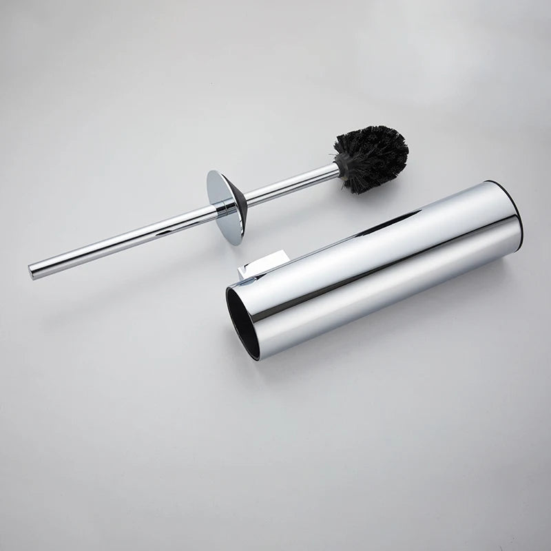 brosse wc support mural acier inoxydable noir or argent lisse moderne fixation murale durable