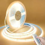 bande led flexible cob adhésive 320 led blanc chaud lumière blanche télécommande