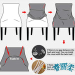 housse chaise velours extensible imprimé floral fauteuil salle manger moderne décoration