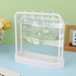 porte bijoux moderne blanc poches transparentes support bijoux ornement décoration chambre blanc