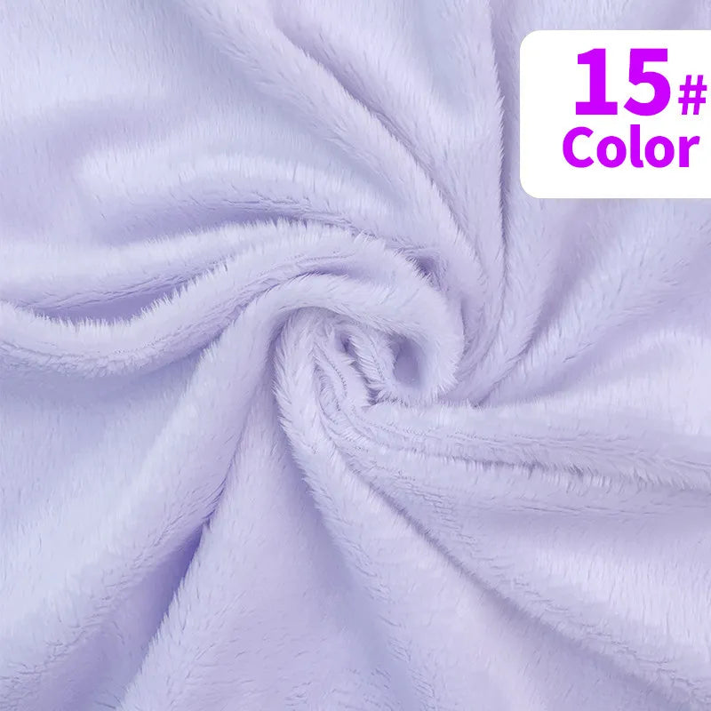 tissu velours doux violet rose blanc moderne confortable peluche respirant bricolage artisanat décoration