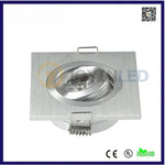 spots led 3w modernes 60x60mm noir blanc finition brossée interrupteur bouton transformateur