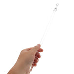 tige rideau blanc acrylique moderne 30cm drapery pull rod accessoire quincaillerie store