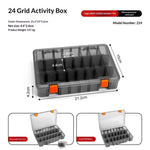 boîtes rangement détachables gris orange modernes compartiments outils bricolage maison organisation bijoux