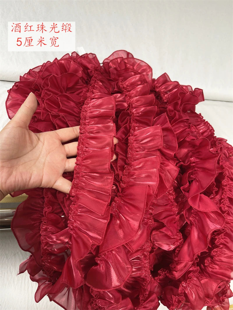 rubans ruchés élastiques cheveux décoratifs rouge bleu vert rose violet opaques