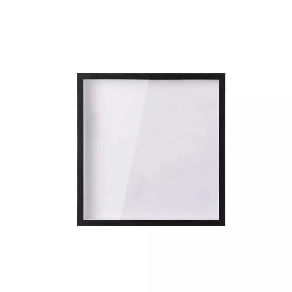 cadre tableau blanc noir bois contemporain 15x15cm 20x20cm 29x29cm adhésif papier violet règle