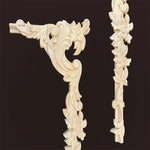 ornements décoratifs bois sculpté floral baroque beige clair intérieur décoration mur meuble
