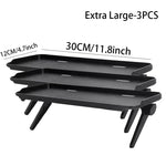 support tablette pliable noir fibre carbone moderne clips respectueux l'environnement salon