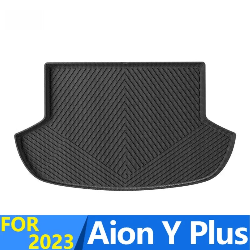 tapis sol voiture noir rayures diagonales moderne imperméable tpe avant arrière coffre plancher fixations