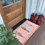 tapis sol noël personnages ballet motifs géométriques traditionnels 30x50cm 40x60cm 50x80cm festive