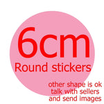sticker personnalisable adhésif transparent moderne logo fruit flocon neige textes différentes couleurs jaune rose