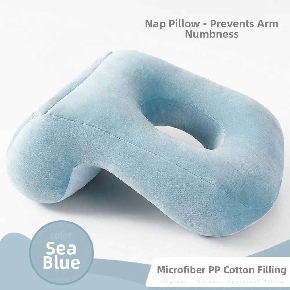 coussin voyage velours jaune bleu gris rose confortable poche mains mousse polyester ergonomique