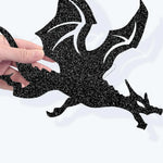 guirlande dragons fête anniversaire halloween glitter noir fantaisie chambre décoration festive